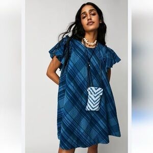 Free People Madras Print Dress